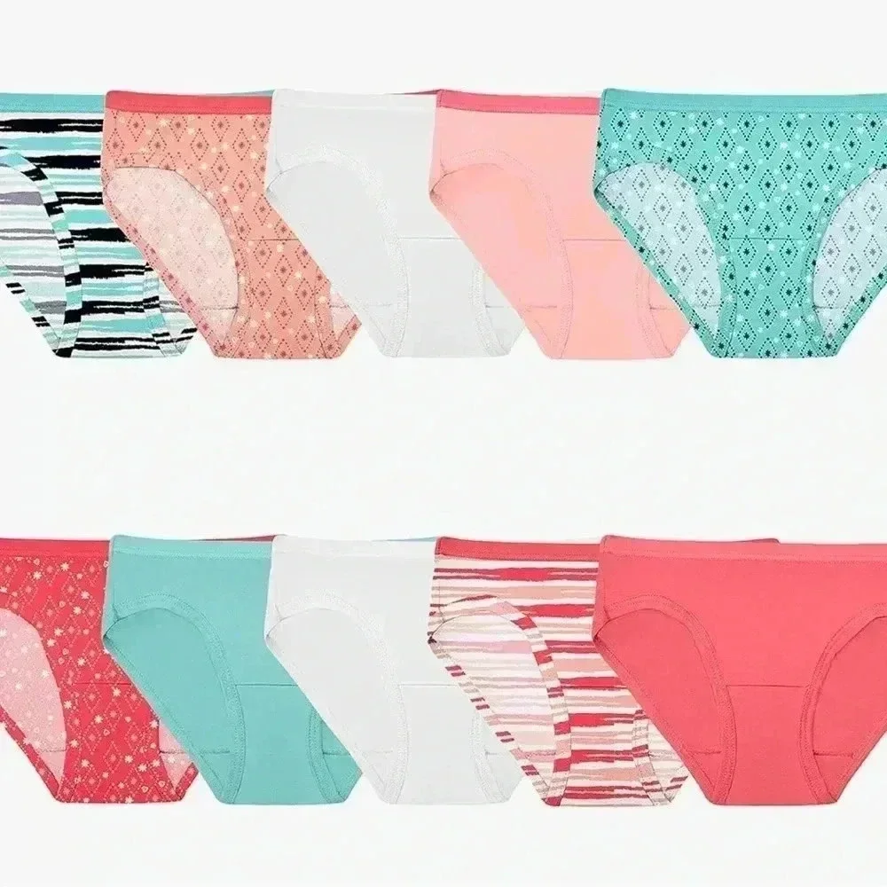 Fruit of the Loom Girls Underwear hipsters size 14 multi color 20 pairs NWOT